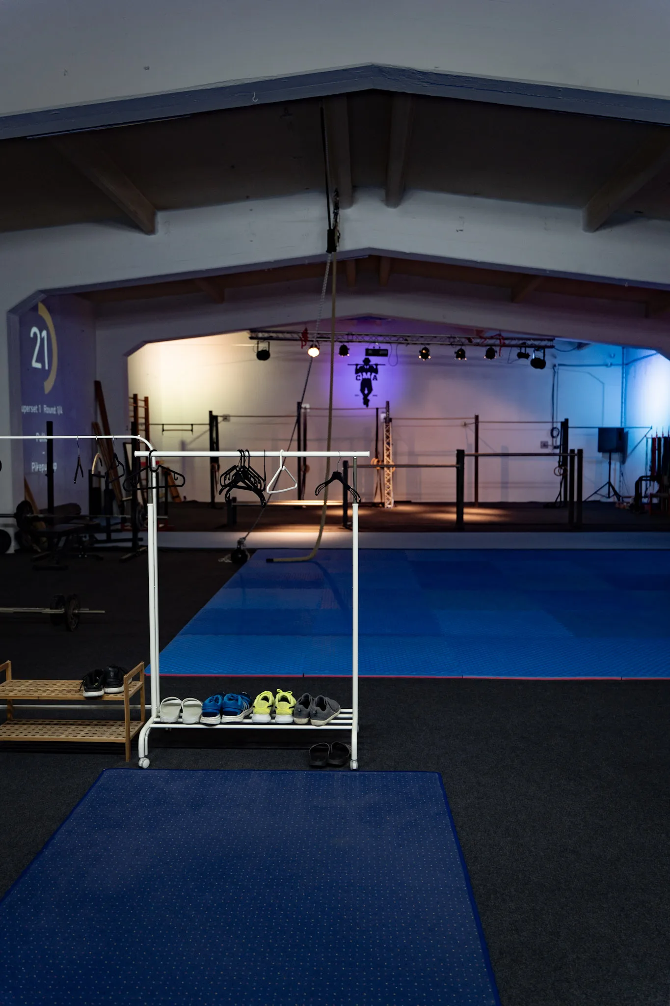 Einblick in die Halle