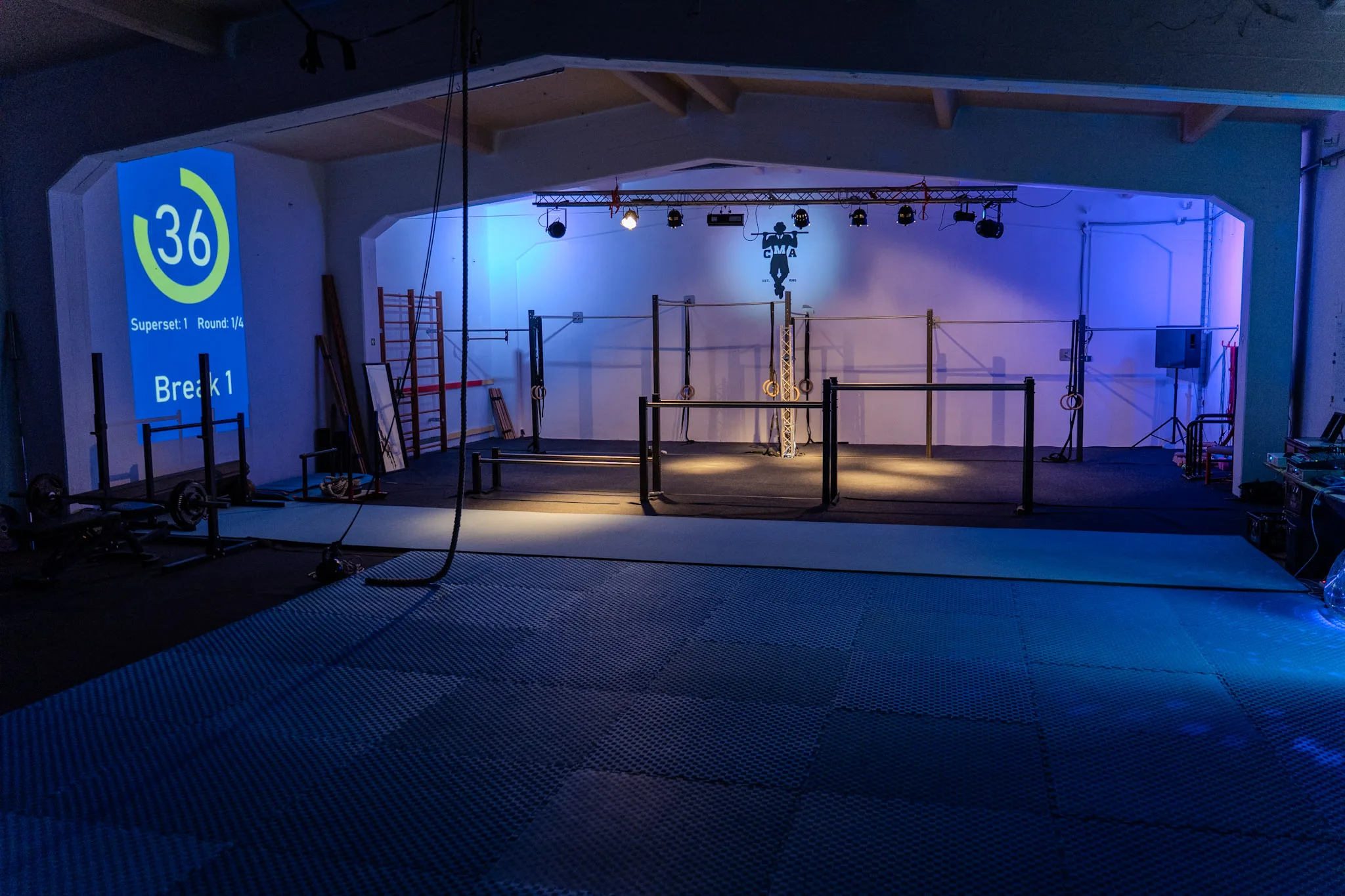 Einblick in die Halle