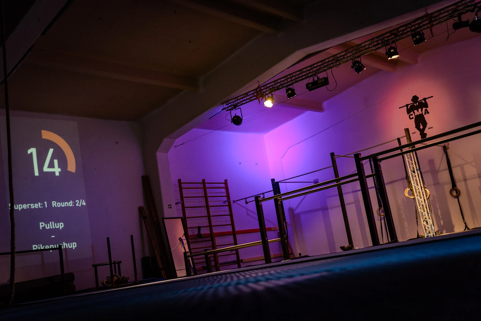 Einblick in die Halle