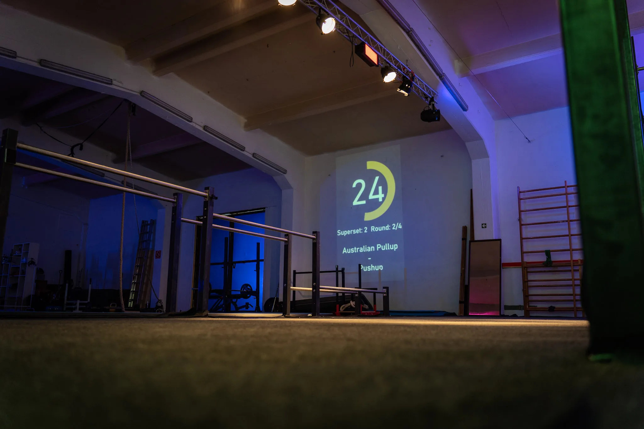 Einblick in die Halle